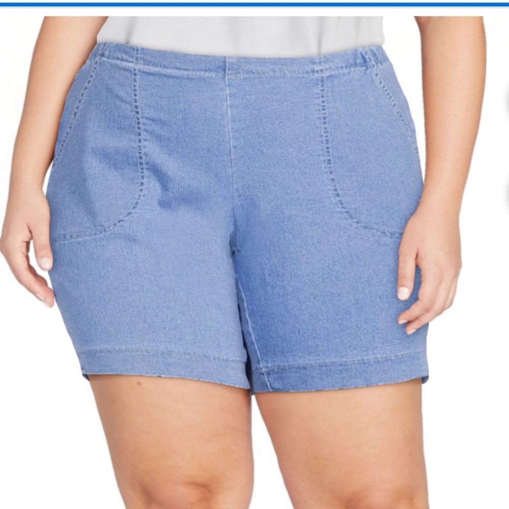 Just My Size Women’s Powder Wash 2 Pocket Shorts Size 2X NEW